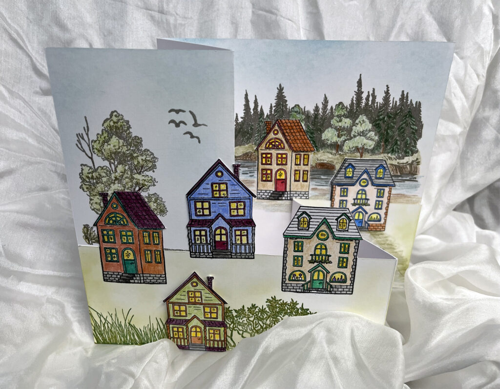 Two Jays Clear Stamps Small Houses - Art of Craft