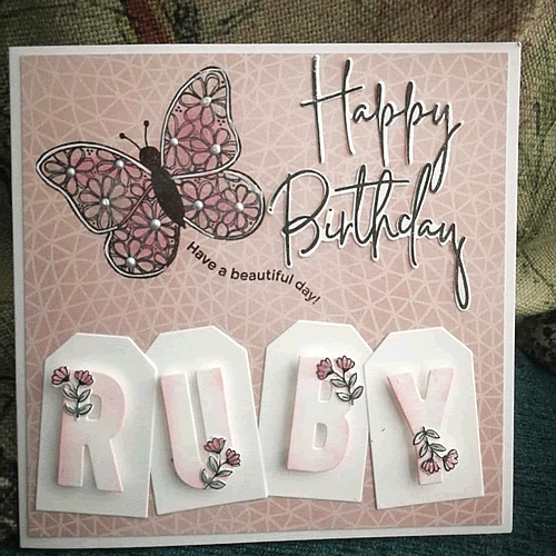 Julie Hickey Designs Outline Happy Birthday