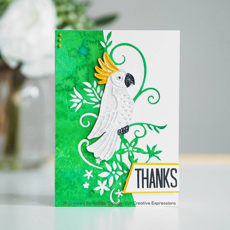 Paper Cuts Edger Charming Parrot