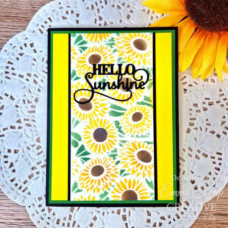 Sunflowers Mini Triple Layering Stencil