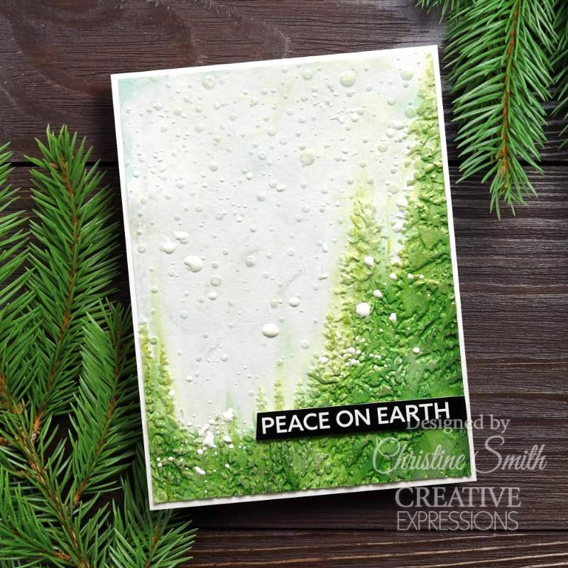 Creative Expressions Snowy Forest Glade Folder & Stencil set