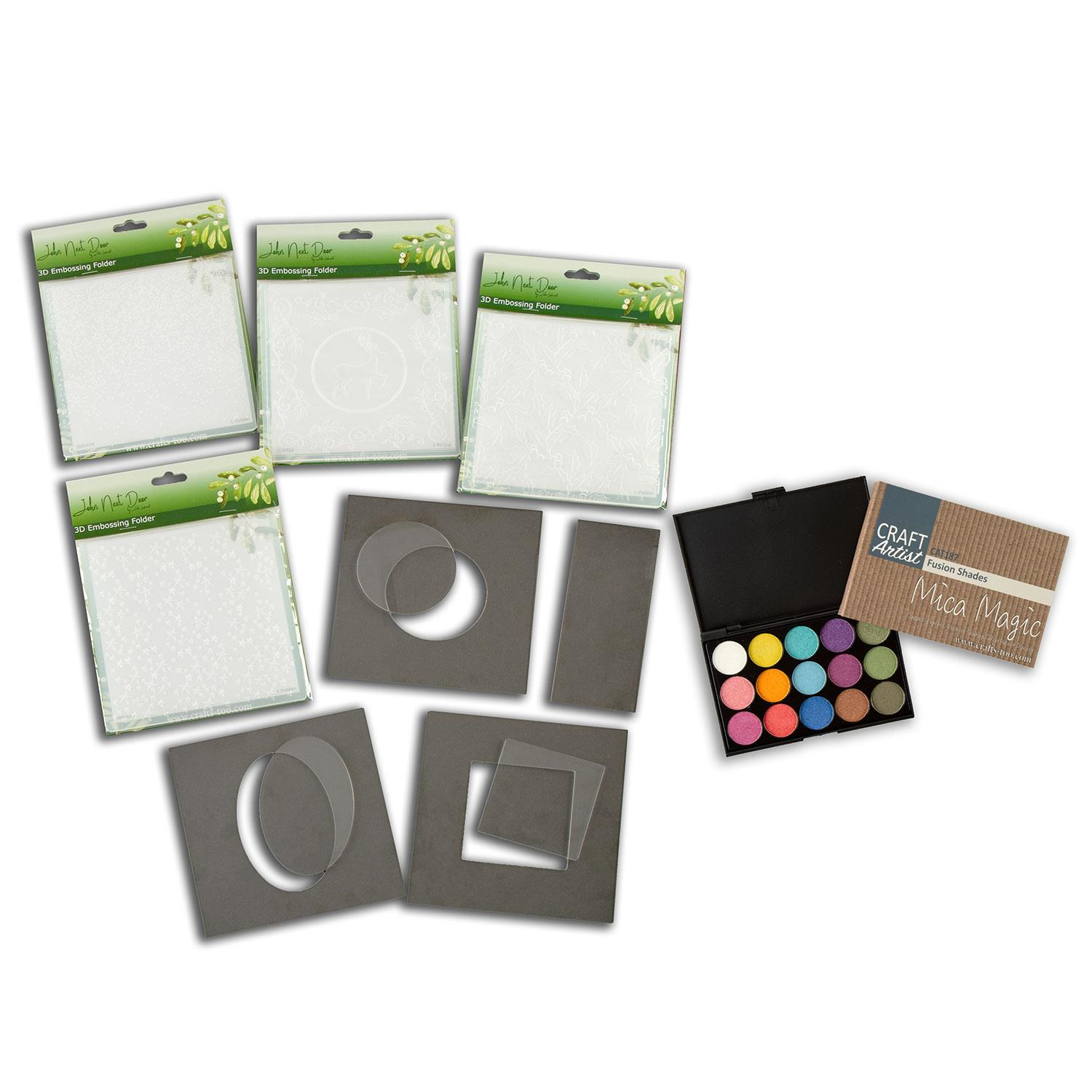 John Next Door Complete Collection, Embossing Folders, Diffuser Plates