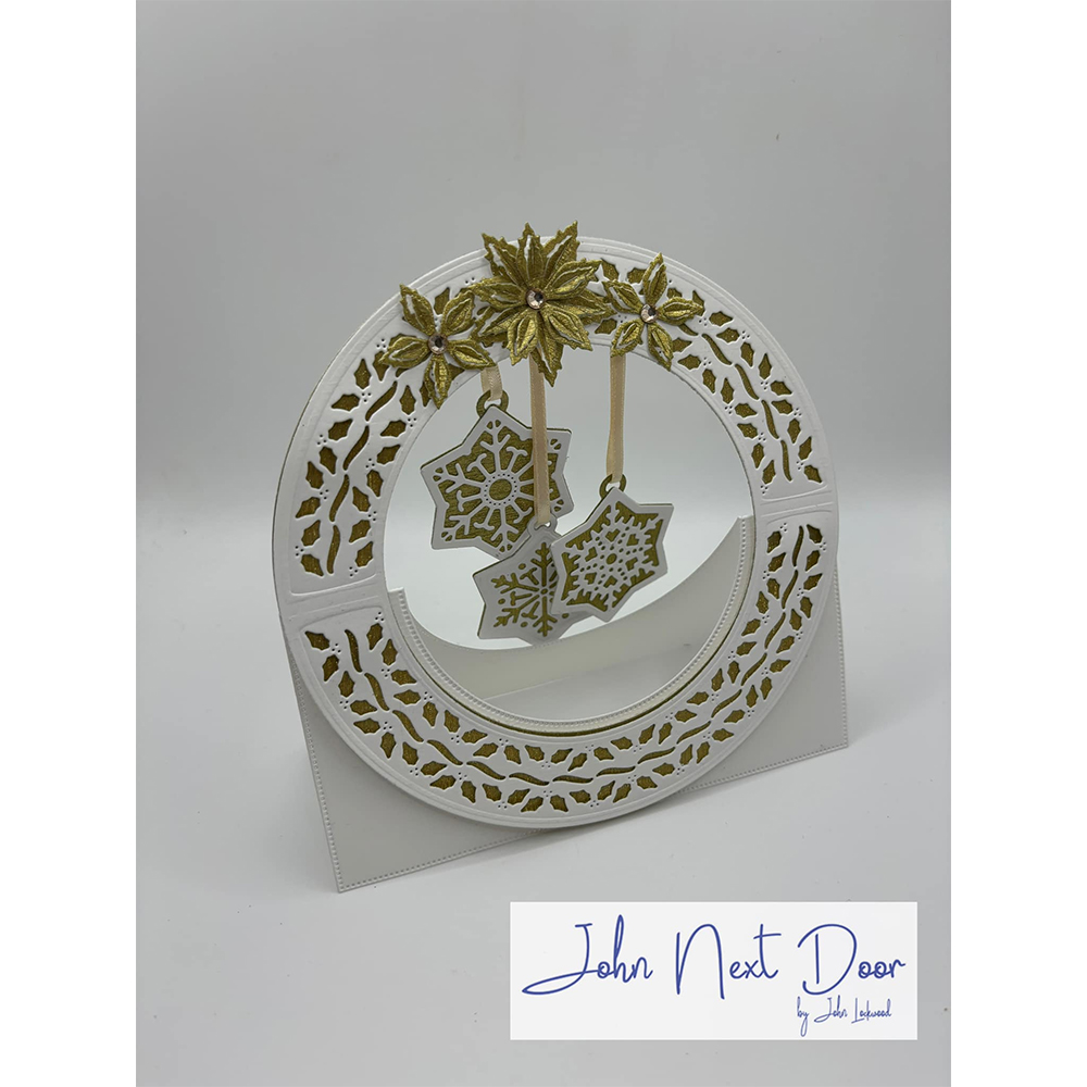 John Next Door Christmas Holly Circle Frame It