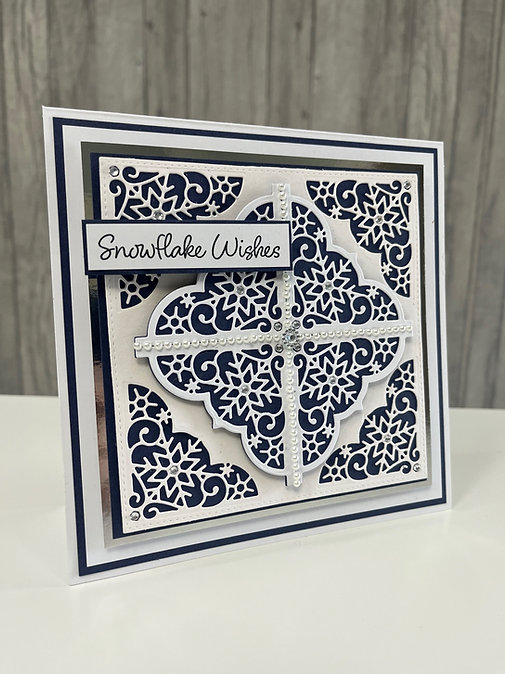 Jamie Rodgers Crafts Frosty Snowflake Corners