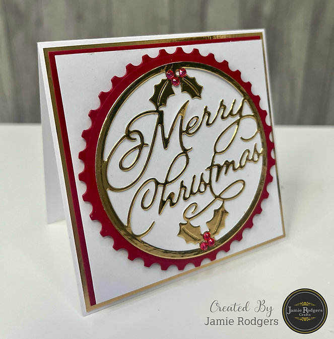 Jamie Rodgers Crafts Merry Christmas Circle