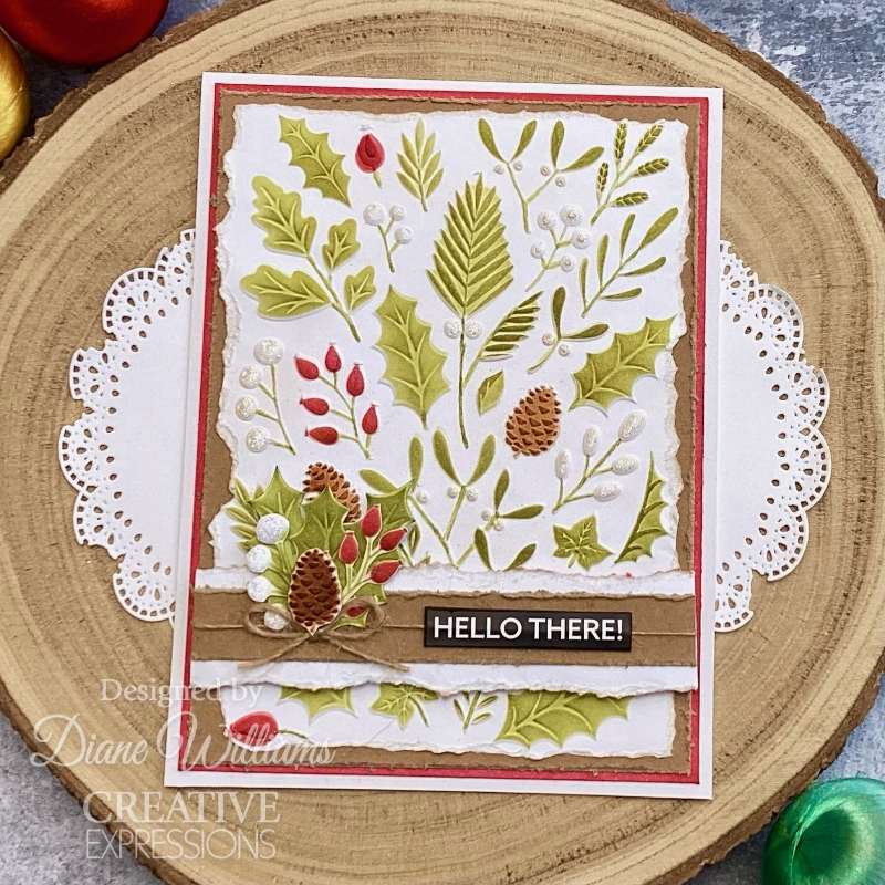 Winter Foliage 3D Embossing Folder