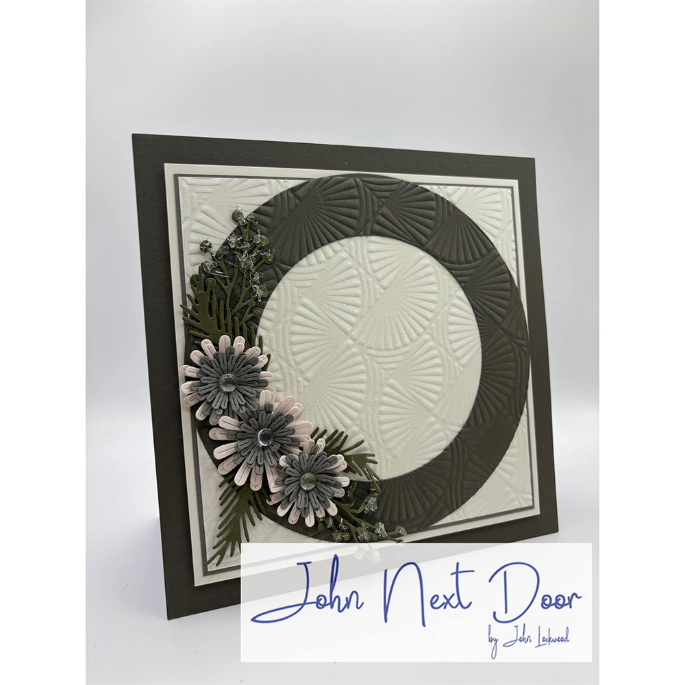 John Next Door 3D Embossing Folder Illusion Fan