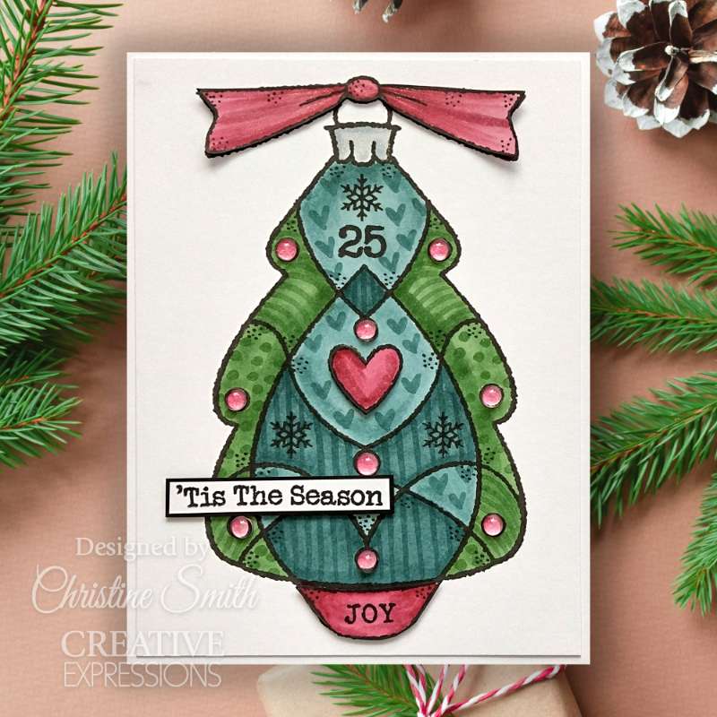 Glass Tree 4 in x 6 in Stamp Set