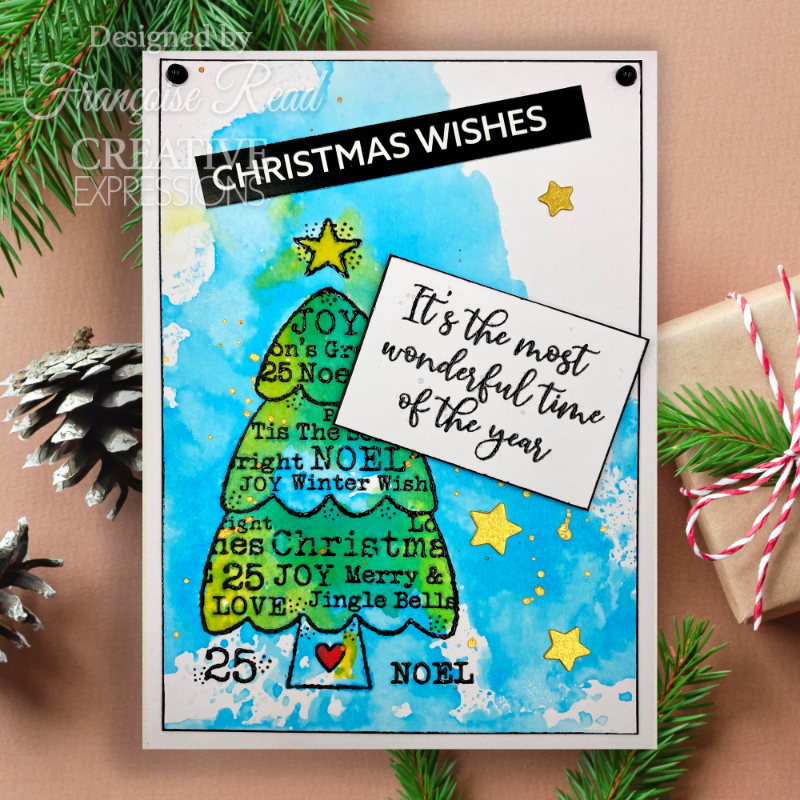 Tree Wishes 3 in x 4 in stamp Set