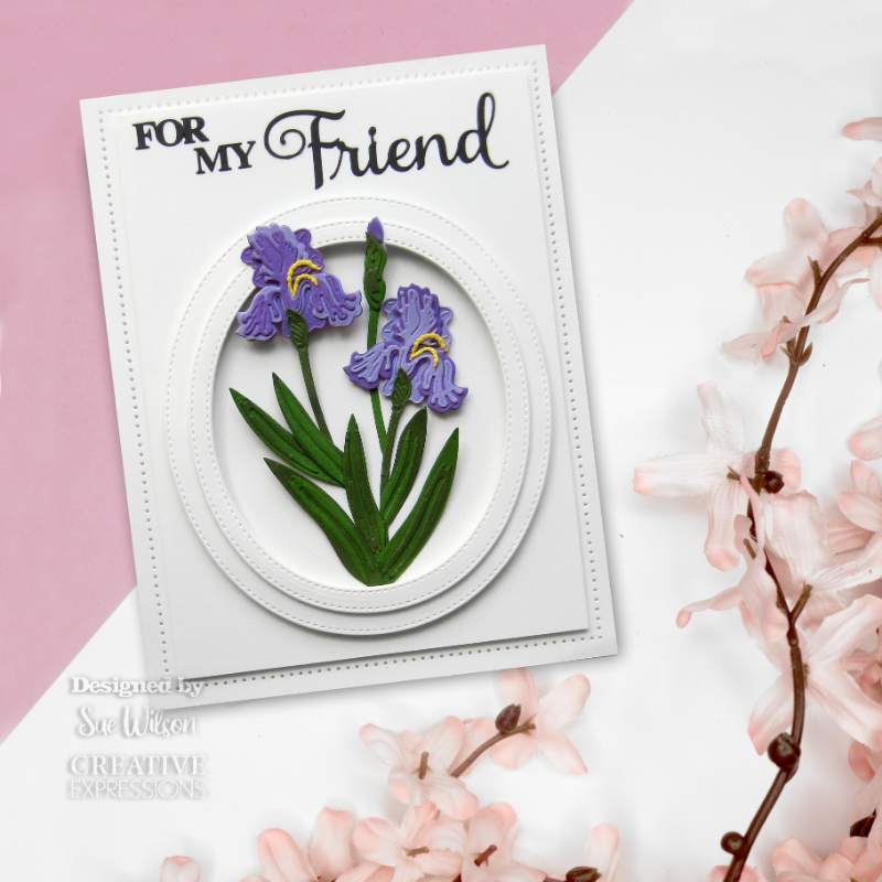 Sue Wilson Layered Flowers Collection Iris Craft Die