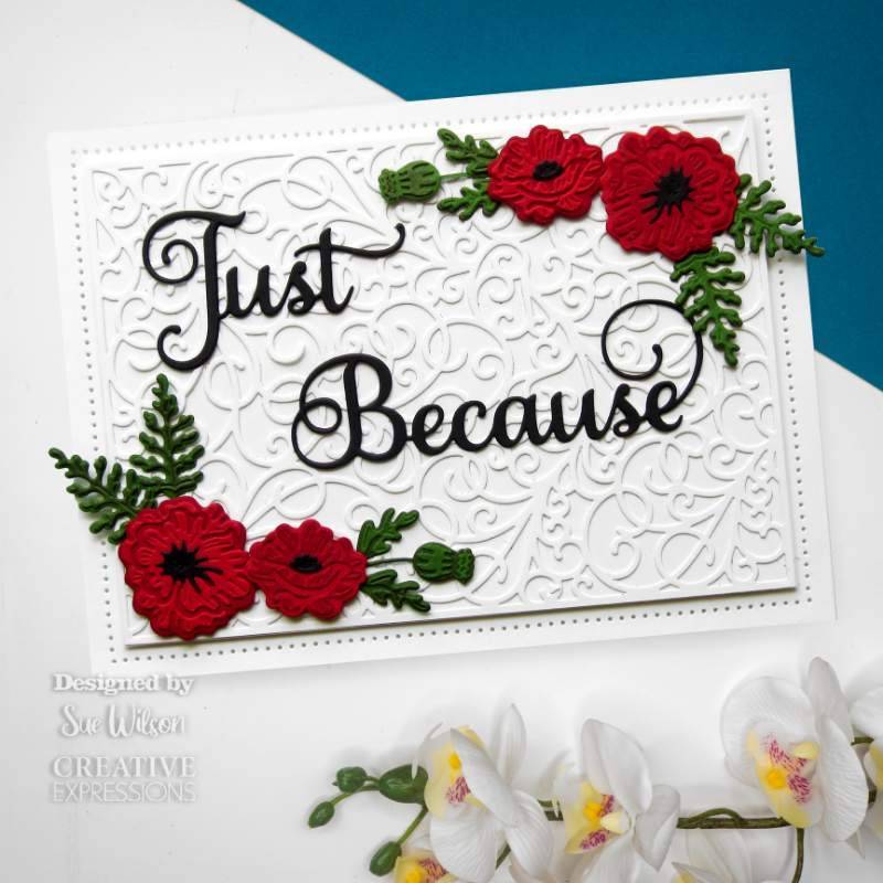 Sue Wilson Layered Flowers Collection Poppy Craft Die