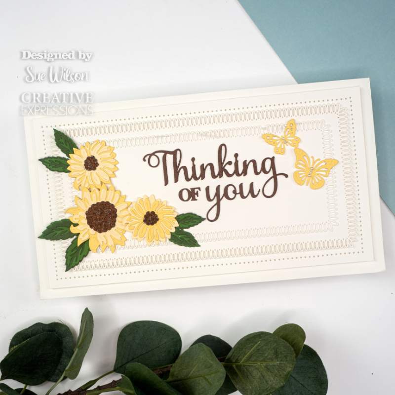 Sue Wilson Layered Flowers Collection Sunflower Craft Die