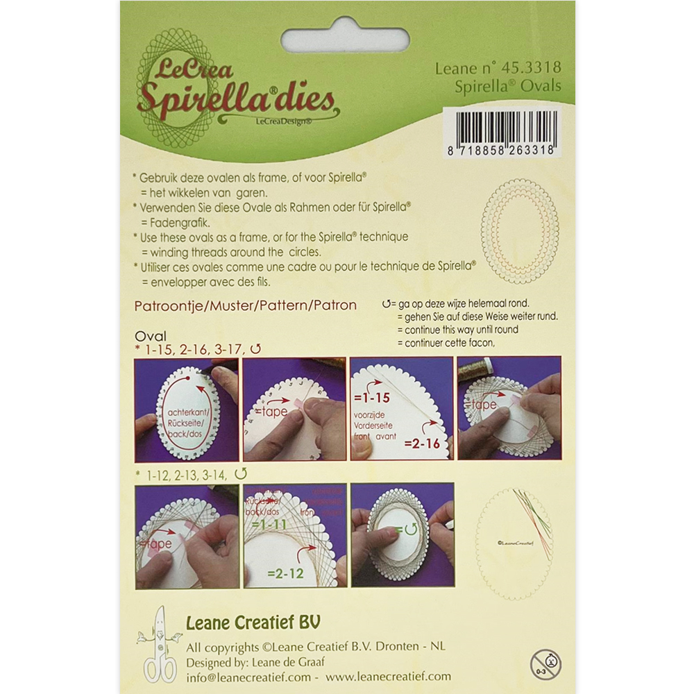 Lea-bilities Spirella Cutting Die - Ovals