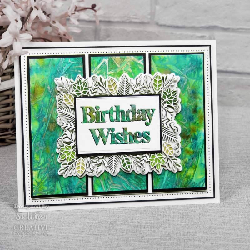 Sue Wilson Frames & Tags Leafy Rectangle Craft Die