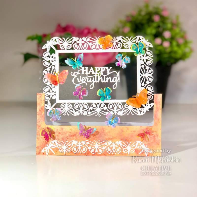 Sue Wilson Frames & Tags Butterfly Rectangle Craft Die