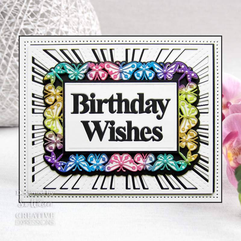 Sue Wilson Stitched Starburst Background Craft Die