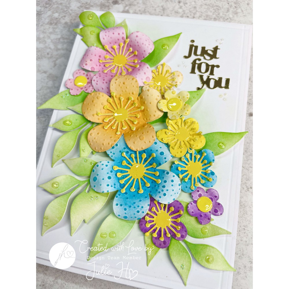 Julie Hickey Designs Perfectly Pretty Blooms Die Set