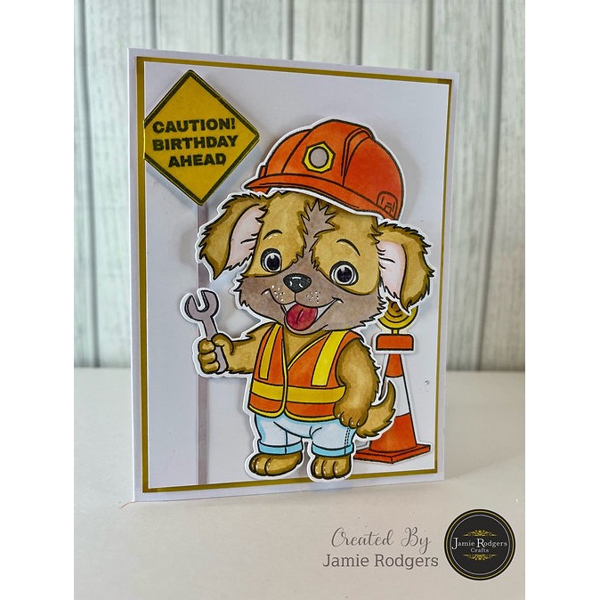 Jamie Rodgers Crafts Hazardous Henry - Dog Stamp & Craft Die Set