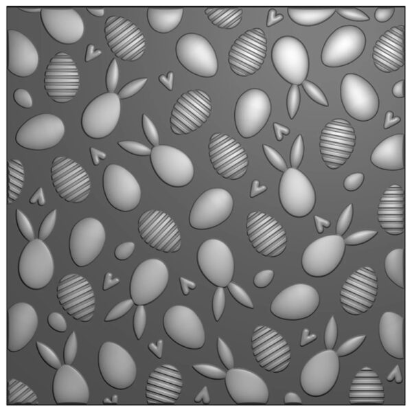 Nellie Snellen 3D Embossing Folder - Bunnies and Eggs - Image 2