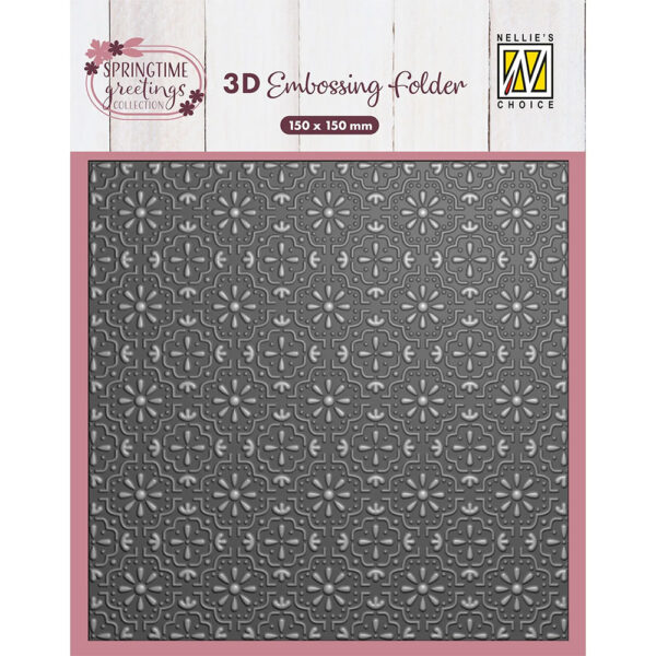 Nellie Snellen 3D Embossing Folder - Easter Tiles