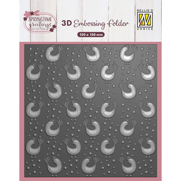 Nellie Snellen 3D Embossing Folder - Chicken