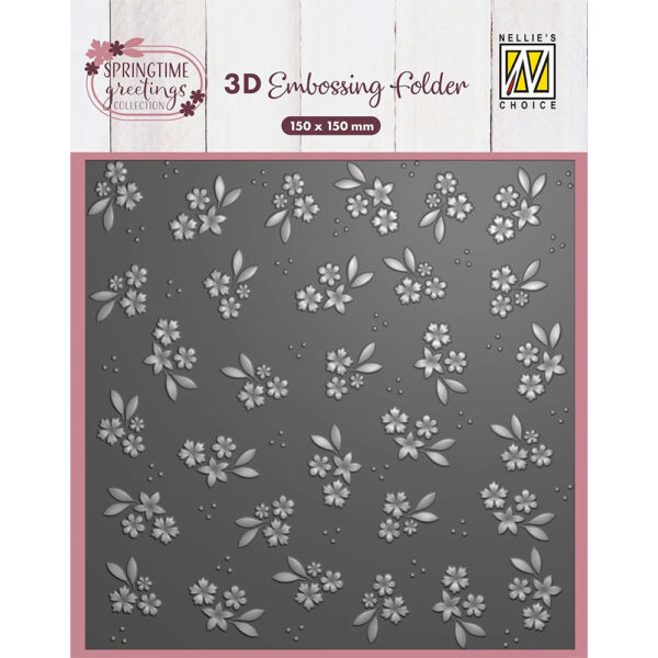 Nellie Snellen 3D Embossing Folder - Spring Flowers