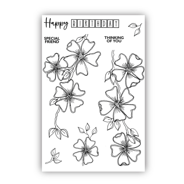 Julie Hickey Designs Cherry Blossom A6 Stamp Set