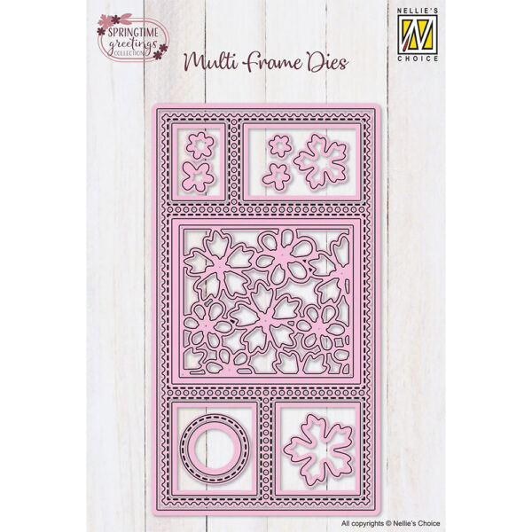 Nellie Snellen Multi Frame Die Slimline - Flowers Die Set