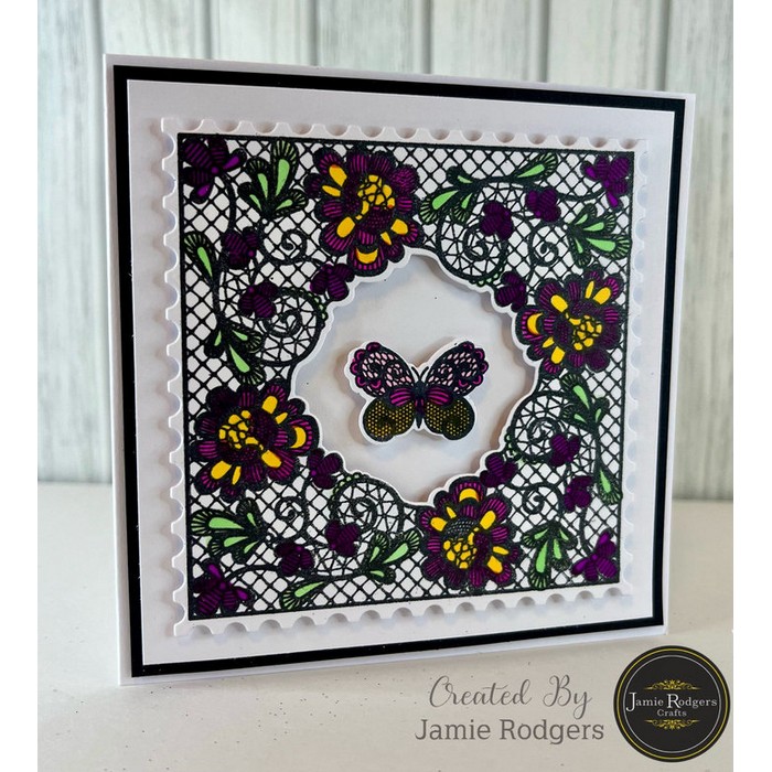 Jamie Rodgers Crafts Lace Square Die Set