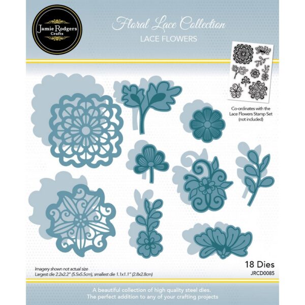 Jamie Rodgers Crafts Lace Flowers Craft Die Set