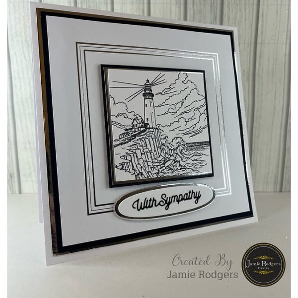 Jamie Rodgers Crafts - Foiled Inkables Plain Square Silver Frames - Image 2