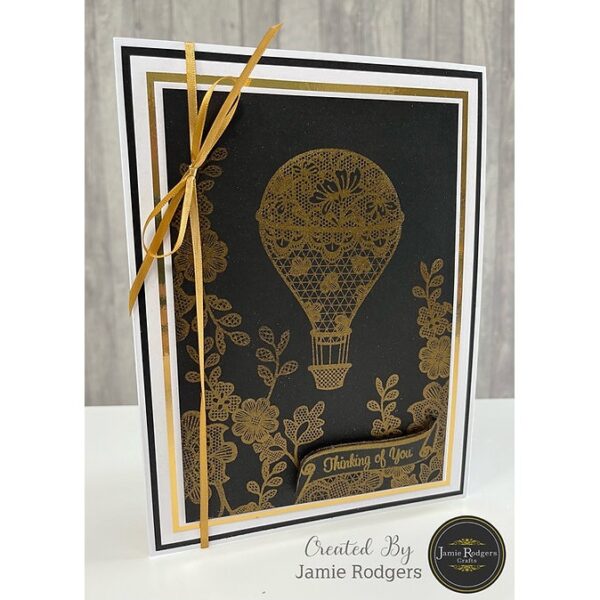 Jamie Rodgers Crafts Lace Balloon Clear Stamp Set - Image 4