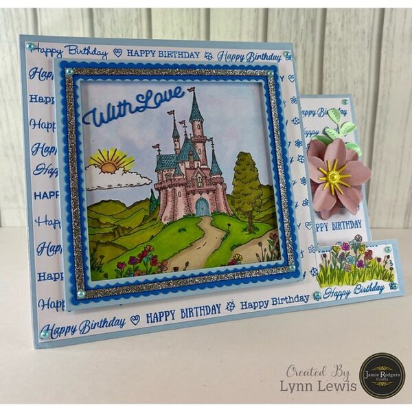 Jamie Rodgers Crafts Happy Birthday Lines DL Stamp - Image 3